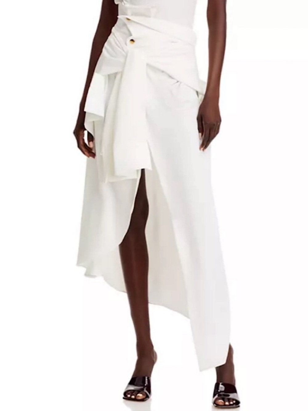 A.W.A.K.E. Mode | NWT Deconstructed Sleeve Belt Skirt